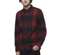 Black Diamond M Project Flannel - camicia a maniche lunghe - uomo L Red/Black man Cotone Organico/Biologico