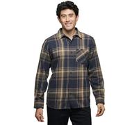 Black Diamond M Project Flannel - camicia a maniche lunghe - uomo S Blue/Brown man Cotone Organico/Biologico