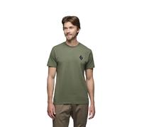 Black Diamond - T-shirt in cotone biologico - M Equipment For Alpinist SS Tee Tundra per Uomo - Taglia 175-193 cm - Verde