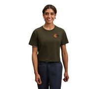 Black Diamond Faded Crop Short Sleeve T-shirt Verde XS Donna