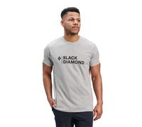 Black Diamond Mini Stacked Short Sleeve T-shirt Grigio M Uomo