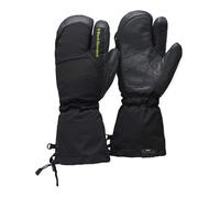 Black Diamond - Moffole da alpinismo impermeabili e calde in PrimaLoft® - Alpine 3-Finger Mitts Black Carbon in Pelle - Taglia 163-174 cm - Grigio