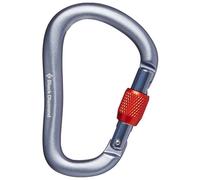 Moschettone Black Diamond RockLock Screwgate Colore: argento/rosso