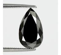 Black Diamond Pera Forma Loose 7-8 KT Qualità AAA Purezza Certificato Gioielli