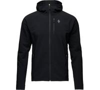 Black Diamond - Pile elasticizzato idrorepellente - M Coefficient Storm Full Zip Hoody Black in Poliestere Riciclato - Taglia M - Nero