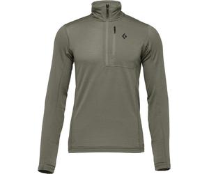 Black Diamond - Pile leggero e traspirante in Polartec® - M Coefficient Lt Quarter Zip Pullover Pine Smoke per Uomo - Taglia M - Kaki