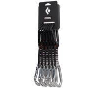 Black Diamond - Set da 6 rinvii da arrampicata - Hotforge Quickpack 12 cm Light Grey - Grigio