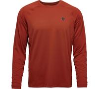 Black Diamond - T-shirt con protezione solare - M Alpenglow LS Crew Burnt Sienna per Uomo - Taglia M - Arancione