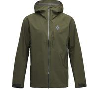 Black Diamond - Veste d'alpinisme imper-respirante - M Highline Stretch Shell Dark Moss per Uomo - Taglia S - Kaki