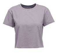 BLACK DIAMOND W Bd Stripe Crop Ss Tee - Donna - Grigio / Viola - Taglia M- modello 2025