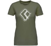 Black Diamond W Chalked Up 2.0 SS - T-shirt - donna XS Dark Green woman Cotone Organico/Biologico