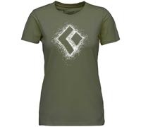 Black Diamond W Chalked Up 2.0 SS - T-shirt - donna L Dark Green woman Cotone Organico/Biologico