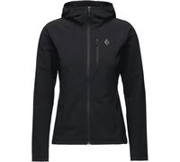 Black Diamond W Coefficient Storm Fz Hoody - giacca softshell - donna XS Black woman Pfc-Free,Dwr,Bluesign,Recycled Polyester