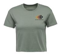 BLACK DIAMOND W Faded Crop Ss Tee - Donna - Verde - Taglia L- modello 2024
