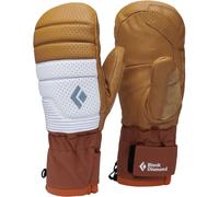 Black Diamond - Moffole da donna per il freeride in PrimaLoft® e GORE-TEX - W Progression Mitts Henna Belay Blue per Donne in Pelle - Taglia 157-168 cm - Marrone