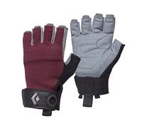 Black Diamond Women's Crag Half-Finger Gloves, Guanti da Arrampicata, Bordeaux, Extra Small