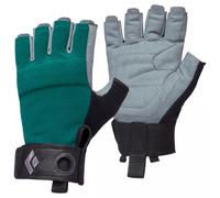 Guanti da ferrata Black Diamond W'S Crag Half-Finger Gloves Taglia dei guanti: S / Colore: grigio/verde