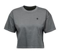 BLACK DIAMOND W Diamond Crop Ss Tee - Donna - Grigio - Taglia M- modello 2025