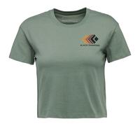 Black Diamond - Women's Faded Crop S/S Tee - T-shirt L verde