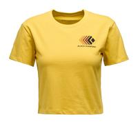 BLACK DIAMOND W Faded Crop Ss Tee - Donna - Giallo - Taglia XS- modello 2026