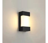 Black Die-Alumiwall Lighting Outdoor Wall Lanterns Ip65 Waterproof Wall Lamp 18W Led Outdoor Wall Sconce Patio Villa Pillar Entrance Balcony Zen Wall Light,Warm White Light/a