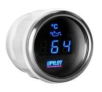 Pilot Black Digital Gauge Series, Temperatura Olio - Ø 2” (52 mm)