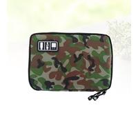 Black Digital Pouch Reusable Electronics Organizer Easy Carry Storage Bag