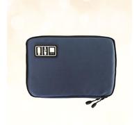 Black Digital Pouch Reusable Electronics Organizer Easy Carry Storage Bag