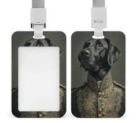 Black Dog As an Admiral ID Badge Holder Clip retrattile Card Holder Card Protector Name Badge Name Tag per lavoro Ufficio Medico Infermiere