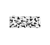 Black Dogs - Fascia per capelli con fiocco, accessorio per capelli per neonati e neonati, adatta per bambini da 0 a 6 mesi