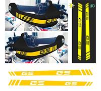 BLACK DOVES GRAPHICS 2 Adesivi riflettenti compatibili con Paramani Motorrad R 1200 GS Adventure e Normale R 1250 GS Adventure (Giallo)