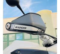 BLACK DOVES GRAPHICS - n.2 Adesivi Rifrangenti Paramani compatibili con BMW R1200 GS (2004-2012) e R1200 GS Adventure (2006-2013) (bianco-grigio)