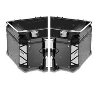 BLACK DOVES GRAPHICS Rifrangenti Adesivi compatibili con GIVI Monokey Trekker Outback Bauletto Alluminio TOP CASE 42 58 ltr (Bianco)