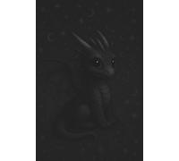 Black Dragon Notebook: Lined Journal for Fantasy Fans, Writers, Gamers, and DnD Players - 6x9, 120 Pages