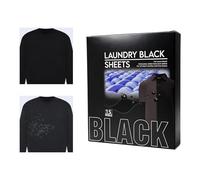 Black Dye For Clothes - 15 Count Universal Dissolvable Gentle | Fiber Color Protector Sheets for Washing Machine Laundry Room Dorm Apartment Travel Business Trip