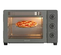 Black+Decker - Forno Elettrico BXOV3000E | 1500W | 30L | Resistenza Superiore Grill | A Convezione | Timer 90min | Funzione STAY ON | Doppio Vetro | Luce Interna | Raccoglibriciole | Accessorio Spiedo