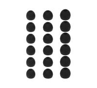 (Black) Earbuds Ear Tips Replacement 18Pcs Soft Silicone Small Medium Large S/M/L Fit for in-Ear Headphones Earphones Earbuds White