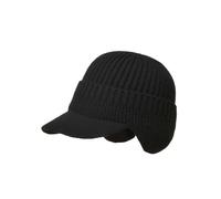 (black) Elastic Warm Ear Protection Knitted Hat for Autumn Winter