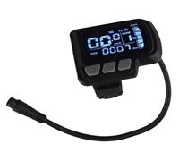 Black, Electric Bike LCD Display, 24V 36V 48V E-Bike Display Meter Control Panel With 6 Pins Interface, For Handlebars Approximately Φ22.2mm / Φ0.87in
