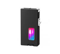(Black)Electric Lighter Rechargeable Lightweight Multi-Use Vintage Lighter Men's Present