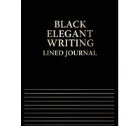 Black Elegant Writing Lined Journal - Large Notebook with 120 Pages, Classic Black Matte Cover, Ruled Paper for Men & Women - Daily Journal, Work Notebook, or Creative Diary
