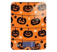 Black Evil Halloween Pumpkin - Bilancia per alimenti con display LCD, piccola bilancia da 5 kg/5 g, con 4 unità per la perdita di peso, cottura e dieta (batterie non incluse)