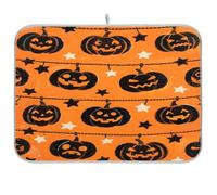 Black Evil Halloween zucca essiccazione piatto mat stendino cucina bancone piatto stendino opaco cucina asciugatrice mat piatti stuoia di essiccazione xl 18 x 24