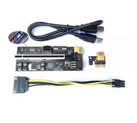 (Black) Extension Adapter Portable Stable Soft New For Video Card Adapter Universal Sata 15pin To 6pin Power Mini For 009s Pci Express