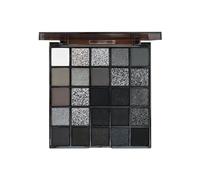 Black Eyeshadow, Matte Shimmer Pallet, Blendable Gothic Makeup, 25 colori ad alta pigmento lunga Lasting Wear Cool Tone Shades for Various Occasions, Compact