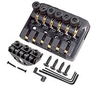 Black Fisso 6 Stringa Stringless Guitar Guitar Bridge Bridge Rullo Sella Sella Guitar Guitar Bridge Set Completo ponte chitarra