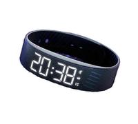(Black)Fitsleeps Alarm Clock Watch, a Silent Vibration Alarm for Wake Up