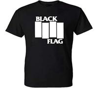 Black Flag Pure Punk Rock Band Tee Heavy Metal Unisex 100% Cotton Short-Sleeve T-Shirts Black L