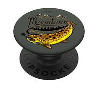 Black Fly "Mountain Browns" Pesca a Mosca Trota Marrone PopSockets PopGrip Intercambiabile