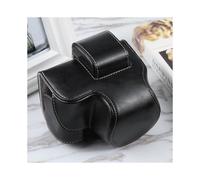 (Black) For Nikon Z50 / Z30 Camera Full Body Magnetic Leather Camera Case Bag with Strap